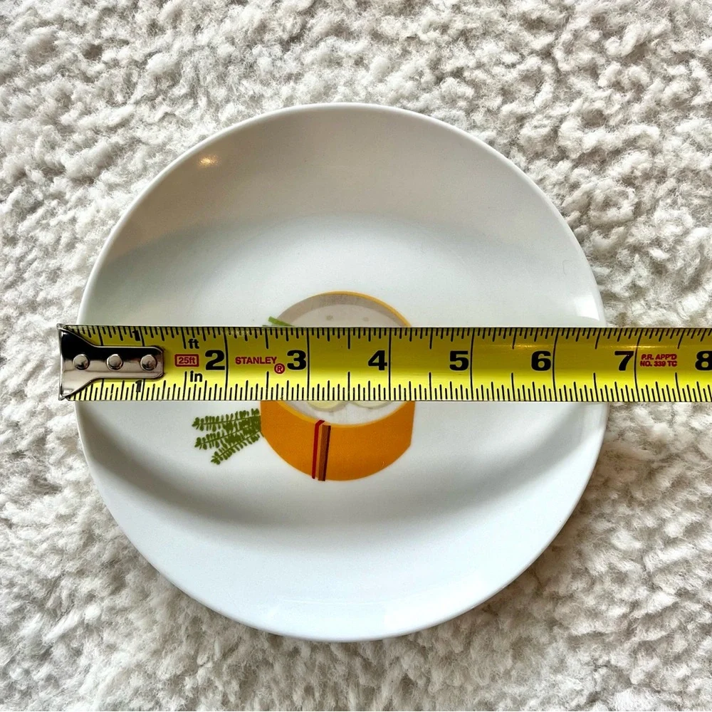 Crate & Barrel Global Bites Appetizer Plates Sushi Snack Tidbit Set of 6, 6.75”